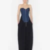 Bi-Material Denim-korsetter Bi-Material Denim-korsetter