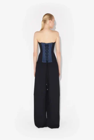 Bi-Material Denim-korsetter