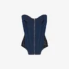 Bi-Material Denim-korsetter Bi-Material Denim-korsetter