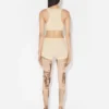 De beige Gaultier-shortsen met patch De beige Gaultier-shortsen met patch