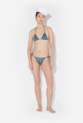 Den blå spiralformade bikinibotten Den blå spiralformade bikinibotten
