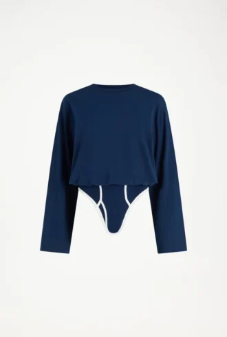 Den långärmade Twisted-bodysuiten