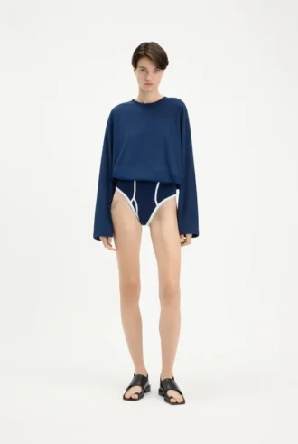 Den långärmade Twisted-bodysuiten