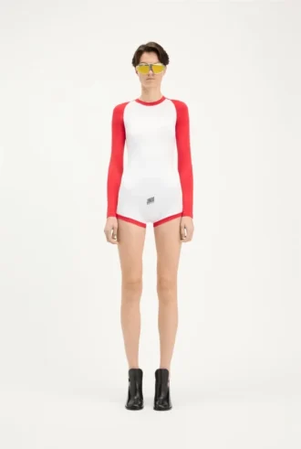 Den tvåfärgade Junior Gaultier-playsuiten
