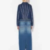 Denimkappor som kan bäras på två sätt Denimkappor som kan bäras på två sätt