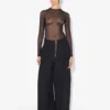 Jean Paul Gaultiers flockade topp Jean Paul Gaultiers flockade topp