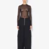 Jean Paul Gaultiers flockade topp Jean Paul Gaultiers flockade topp