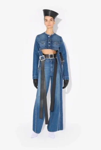 Jeans med bälte