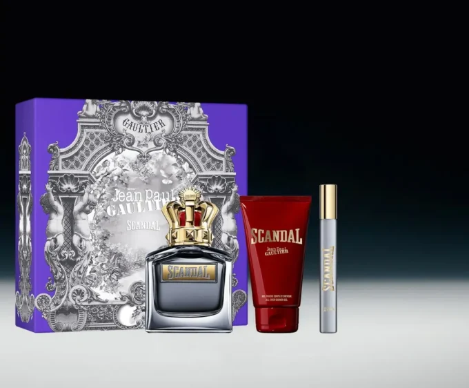 Scandal Pour Homme 3,4 oz, duschgel 2,5 oz och spray Scandal Pour Homme 3,4 oz, duschgel 2,5 oz och spray