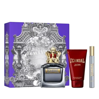 Scandal Pour Homme 3,4 oz, duschgel 2,5 oz och spray