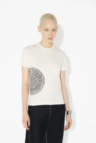 Vit Baby Tee med Laurel-tryck